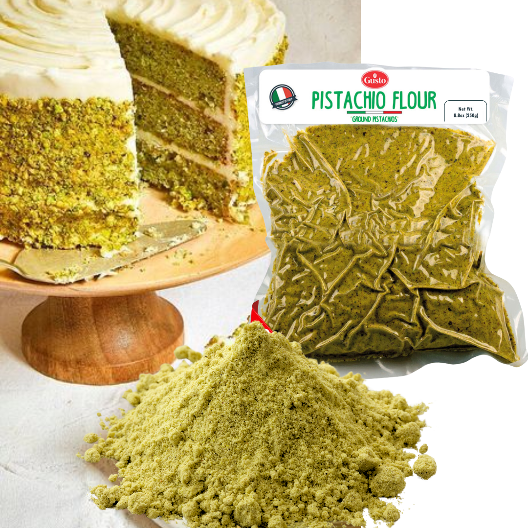 Gusto Etna, Pistachio Flour, Ground Pistachios 8.8 oz (250 g)