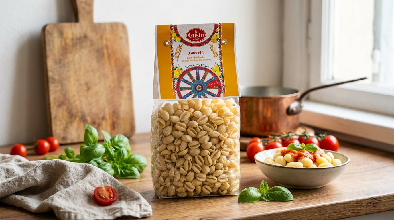 GUSTO ETNA, Gnocchette Shell Pasta - Sardinian Shell (500g)