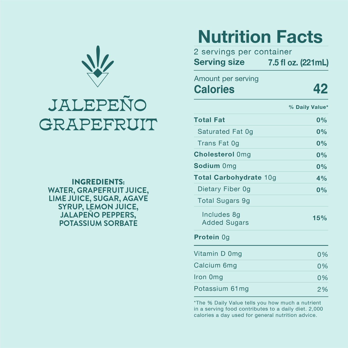 Root Elixirs Sparkling Grapefruit Jalapeno Premium Cocktail Mixer- 8 Cans 7.5 oz