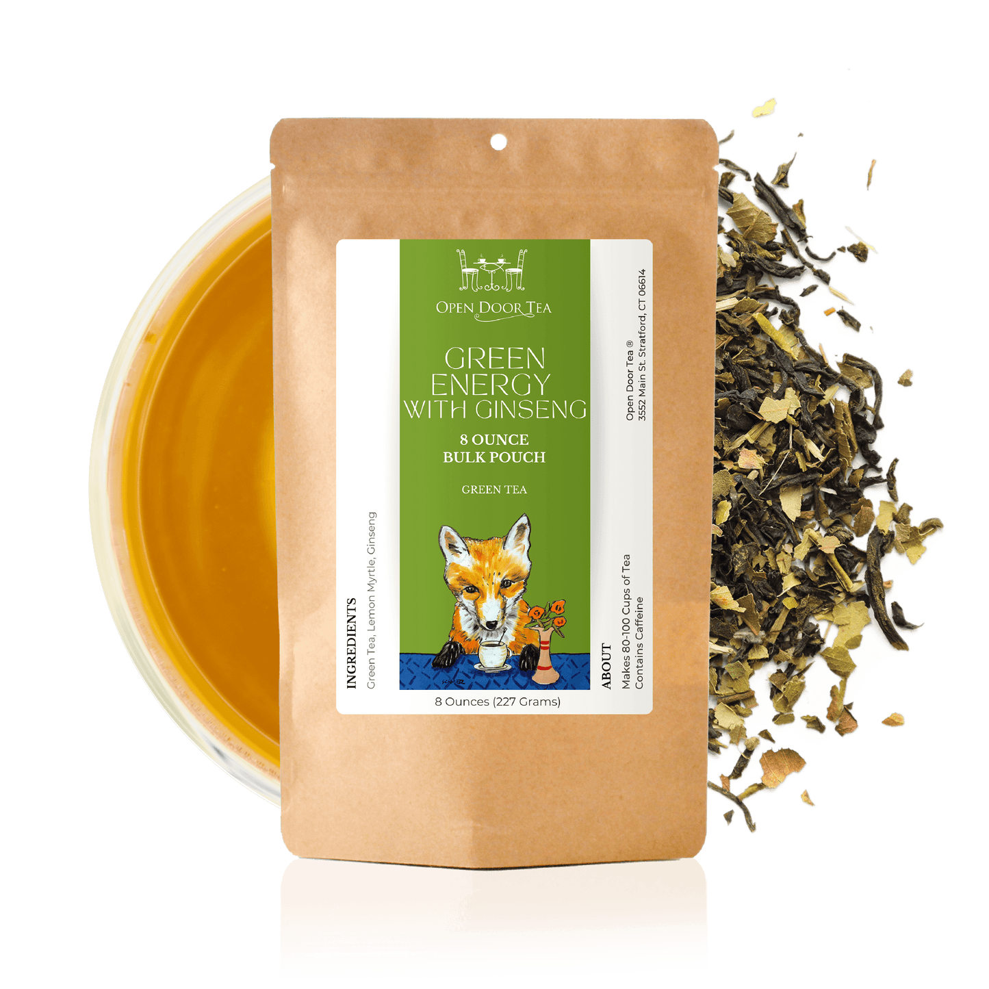 Open Door Tea Green Energy with Ginseng