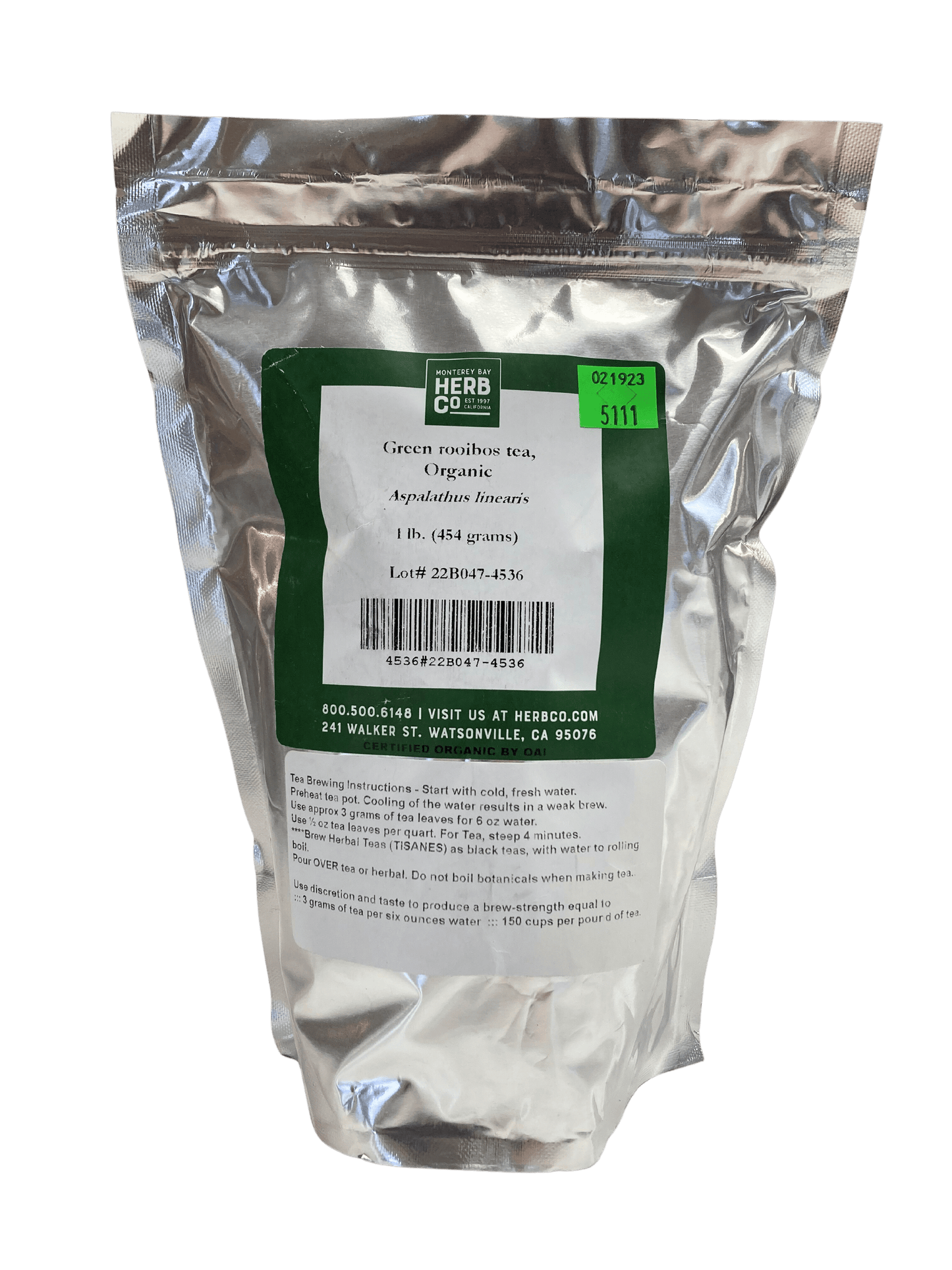 Rooibos Tea, Green, Organic