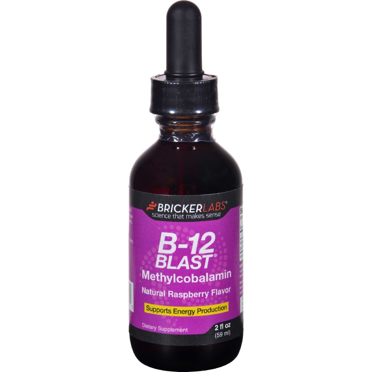 B-12 Blast Methylcobalamin Raspberry 2 Oz by Bricker Labs