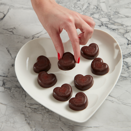 Dark Chocolate Hazelnut Butter Hearts (3 Bags)