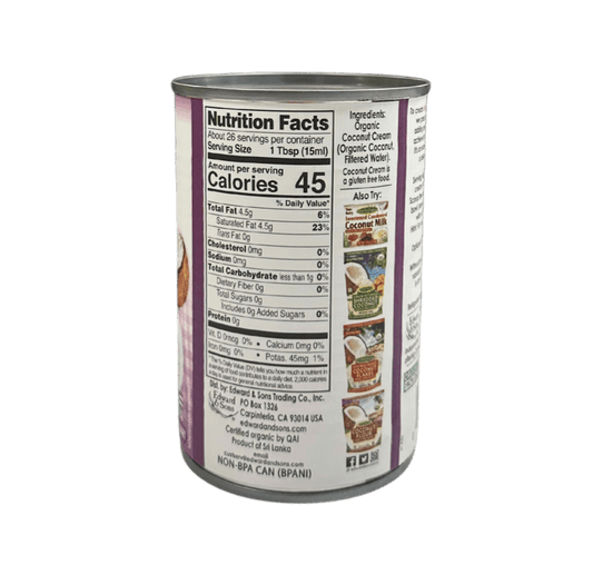 Coconut Cream, Organic, Heavy 30% Fat