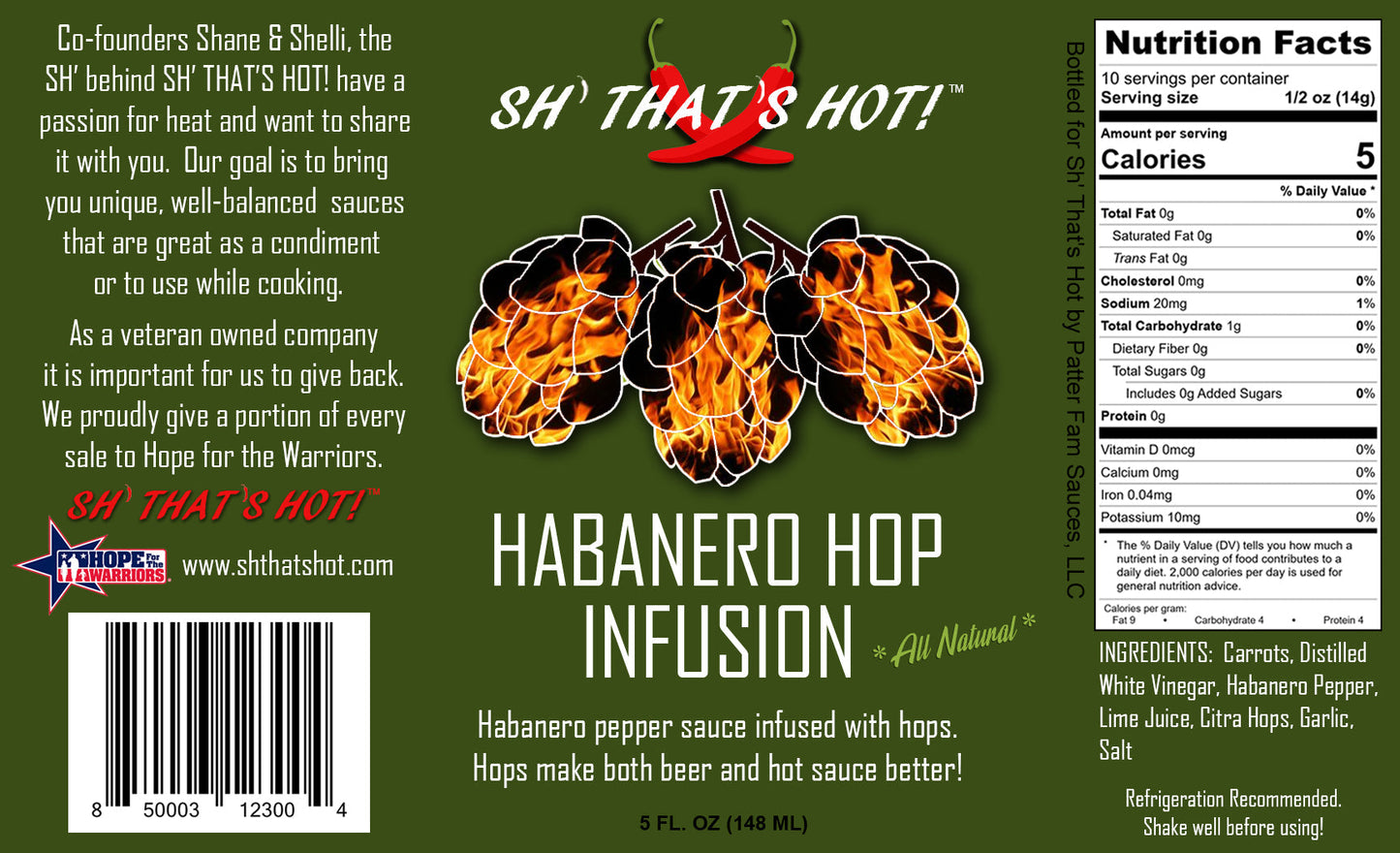 Habanero Hop Infusion hot sauce by SH' THAT'S HOT!