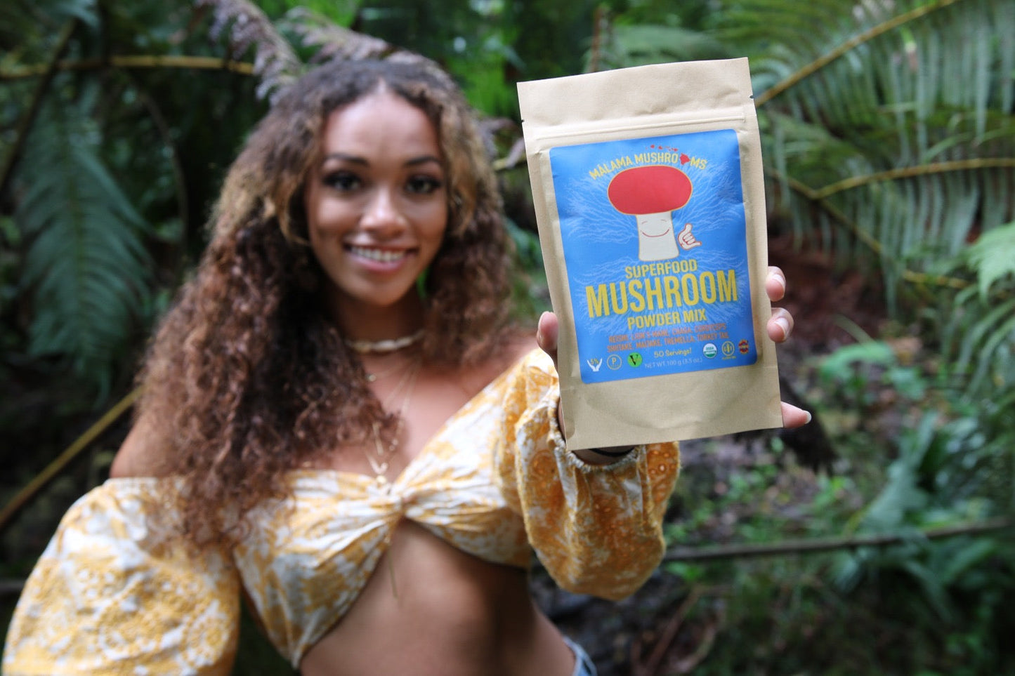 8 Mushroom Superfood Powder Mix by Mālama Mushrooms Hawaii