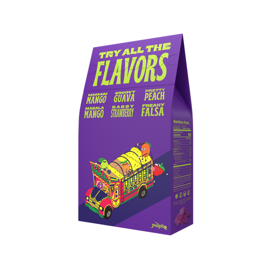 Pulpito Freaky Falsa (South-Asian blueberries) Fruit Bites Box - 12 Boxes x 150g case