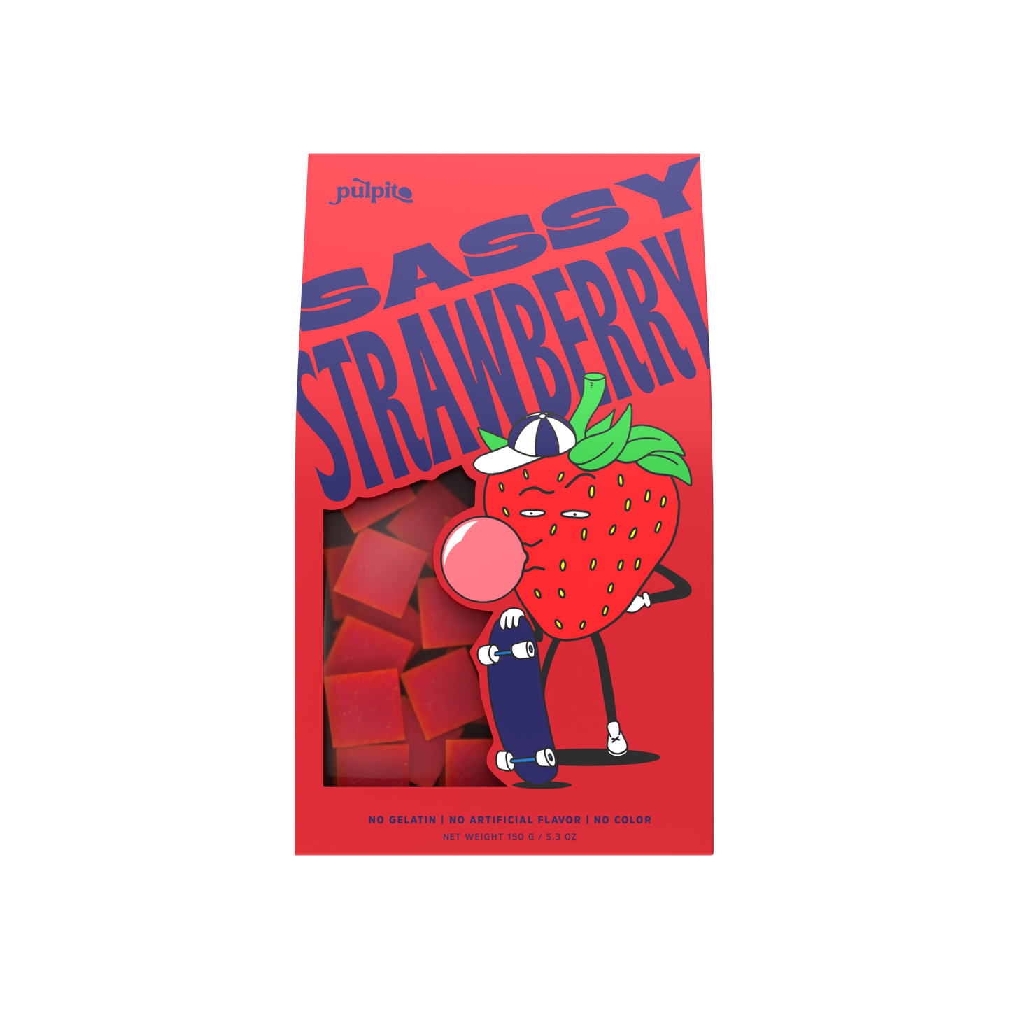 Pulpito Sassy Strawberry Fruit Bites Box - 12 Boxes x 150g case