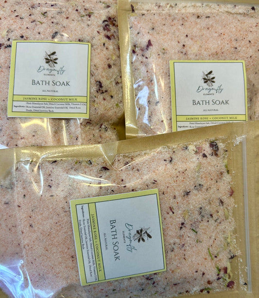 Jasmine Rose + Coconut Milk Bath Soak 8oz