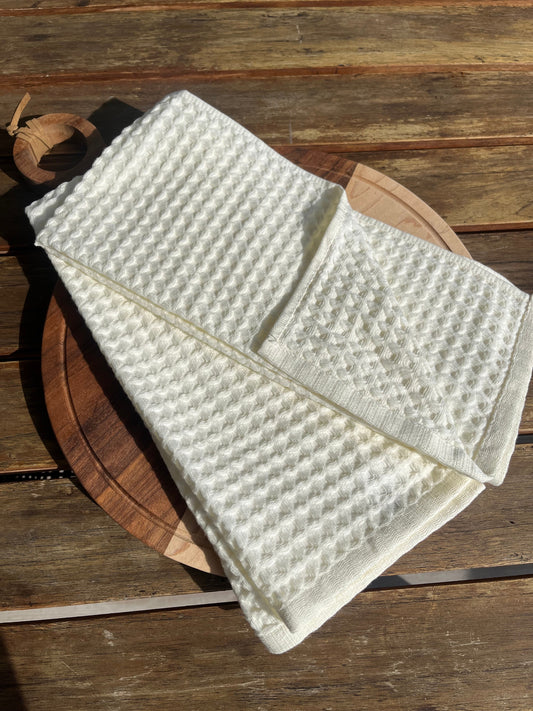 Verona Waffle Kitchen Towels – 2 Piece Set