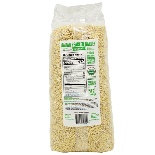 L'Oro Del Sud, Organic Pearled Barley, (1.5 kg) 3.3 lb