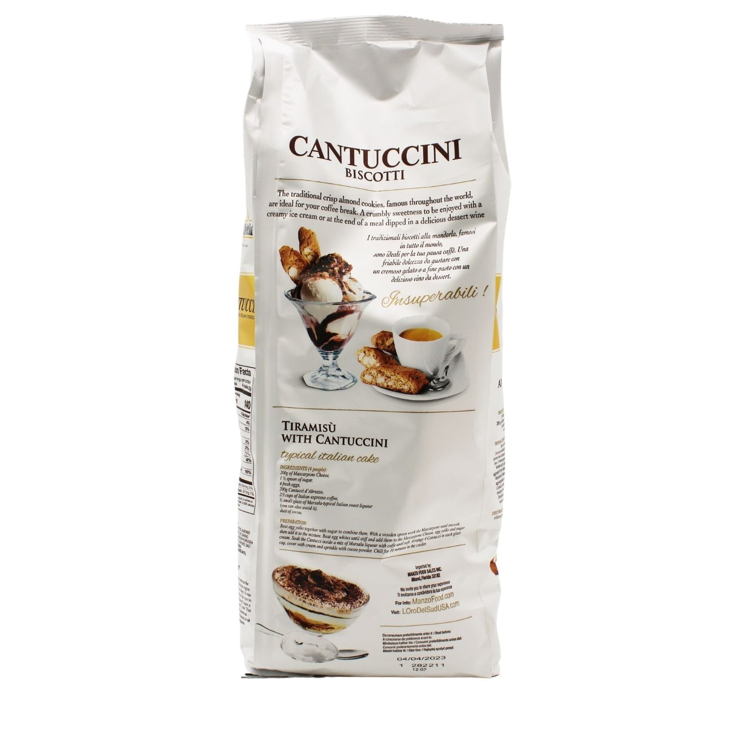 L'Oro Del Sud, Cantuccini Biscotti with Almonds, 28 oz (794 g)