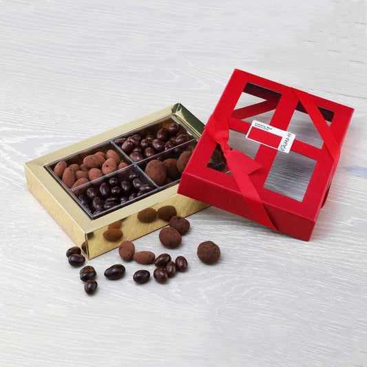 Premium Belgian Chocolate Covered Mixed Nuts - Luxury Gift Box (390g)