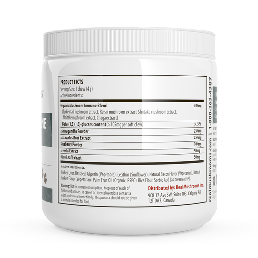 Mushroom Immune Pet Chews by Real Mushrooms