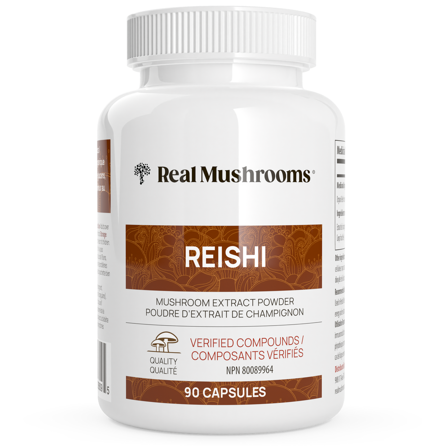 Organic Reishi Mushroom Capsules by Real Mushrooms