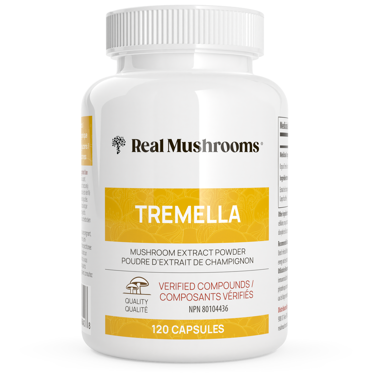 Organic Tremella Extract Capsules by Real Mushrooms