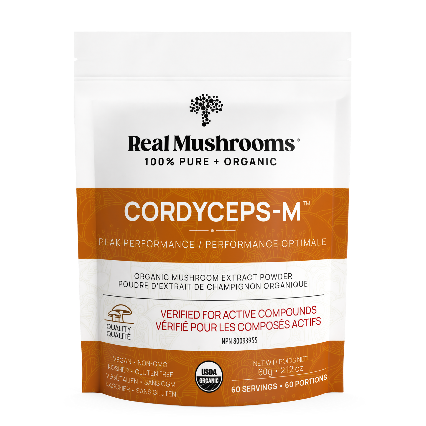 Organic Cordyceps Mushroom Extract Powder – Bulk Supplement by Real Mushrooms