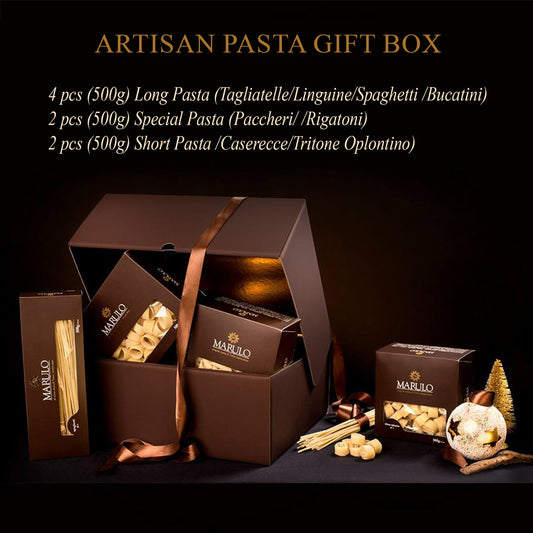 Marulo, Organic Artisan Pasta Gift Set Bronze Cut 8 x 1.1 lb