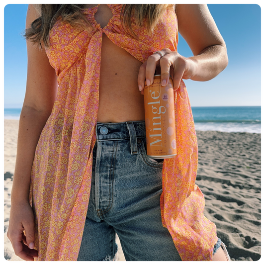 Blood Orange Elderflower Mimosa by Mingle Mocktails - Non Alcoholic Beverages