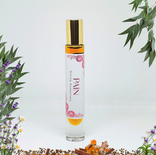 Divine Essentials Pain Oil – Ayurvedic Roll-On for Joint, Nerve & Muscle Pain Relief