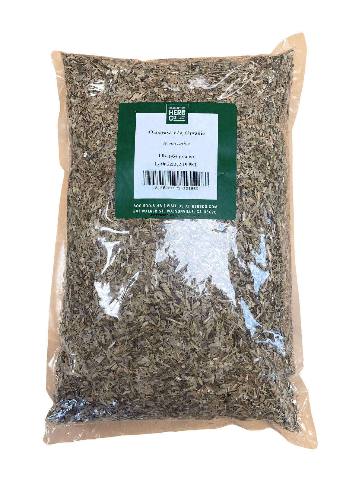 Oat Straw, Organic, Cut, Sifted