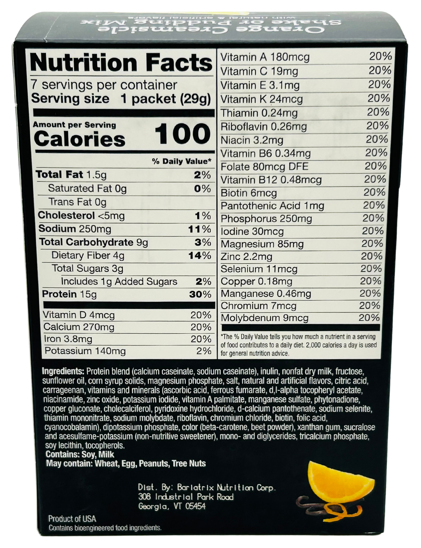 Orange Creamsicle Shake - Proti-Max