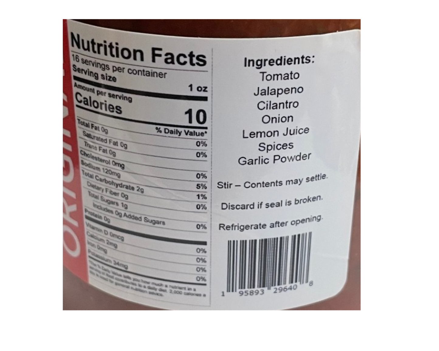 Original Salsa 16 oz