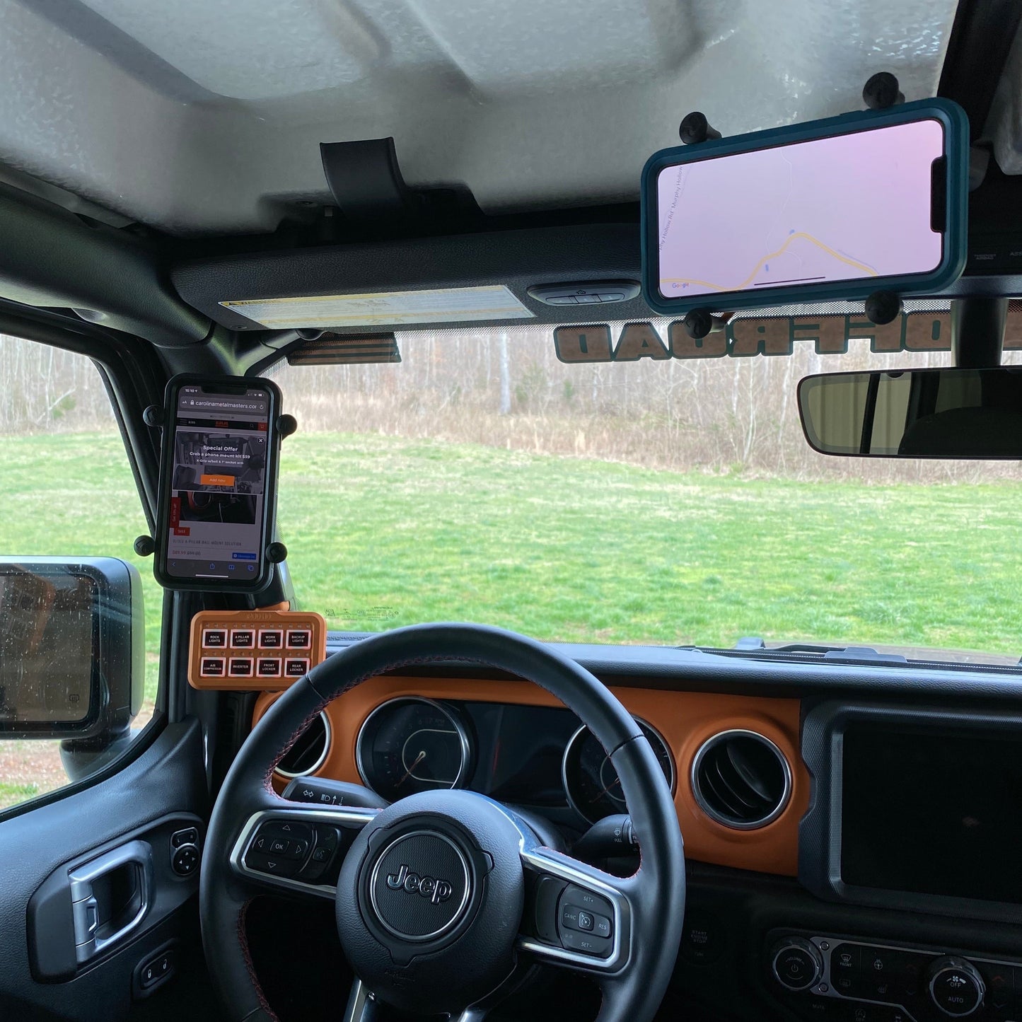 CMM Offroad Gladiator JT A-Pillar Ball Mount Solution