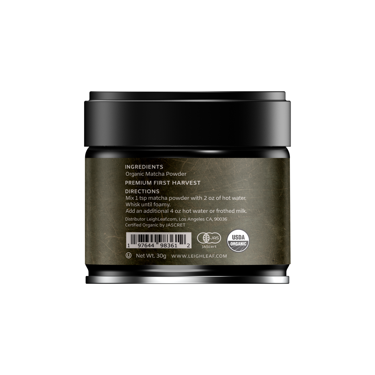 Premium Organic Ceremonial Grade Matcha - 30g Tin