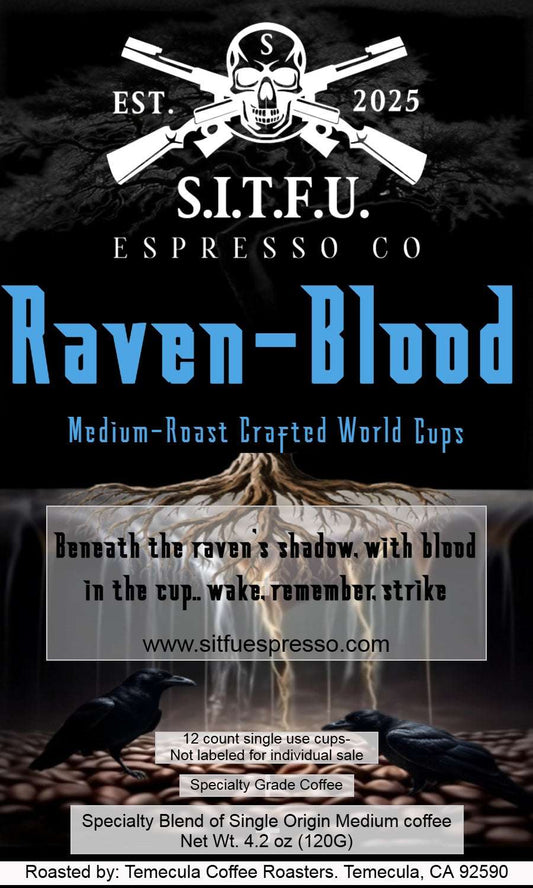 Raven-Blood Crafted Espresso 12 single serve cups