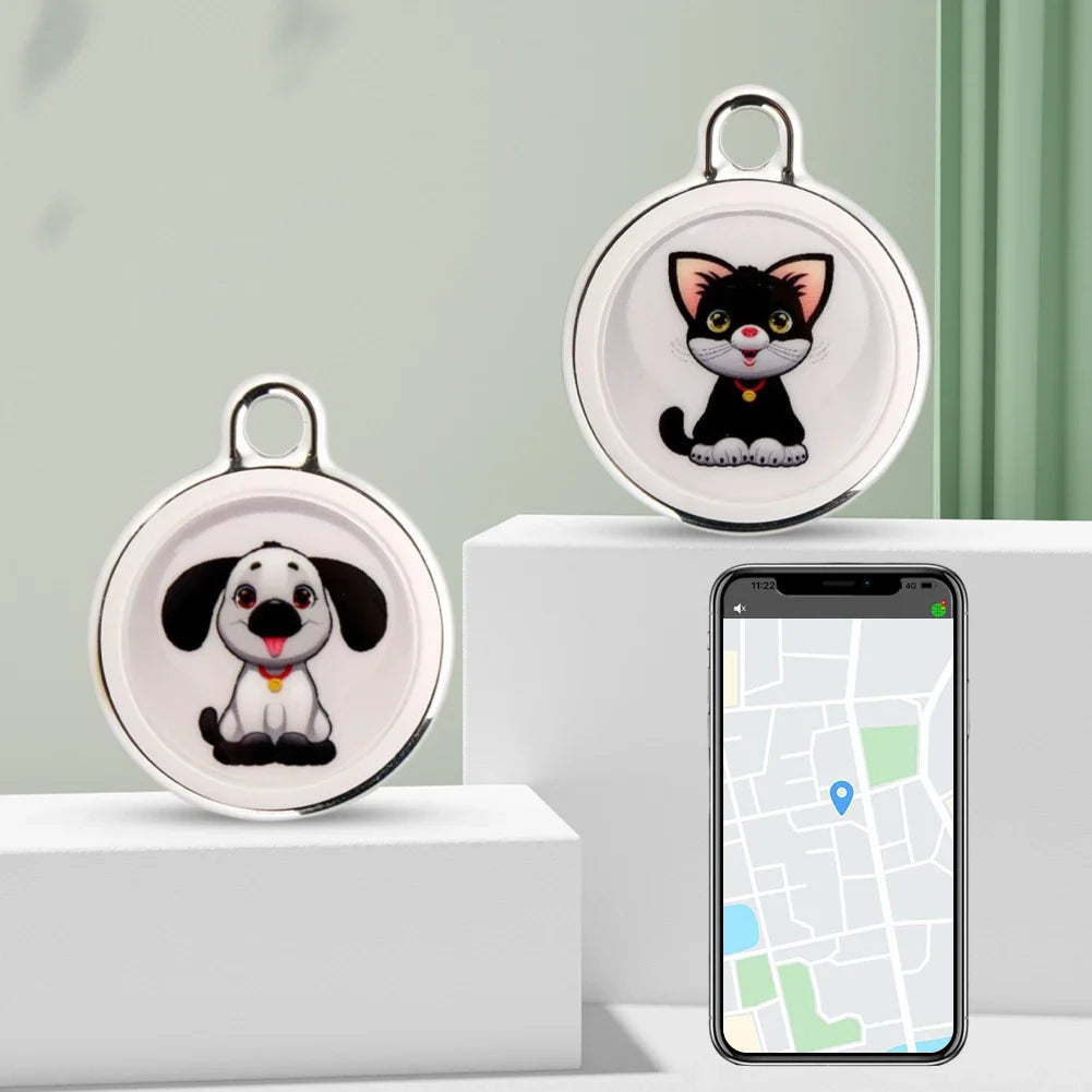 Pet Anti-Lost GPS Tracker Bluetooth-compatible Smart Activity Tracker Waterproof for Dogs Cats Kids Pets Keychain Wallet Luggage