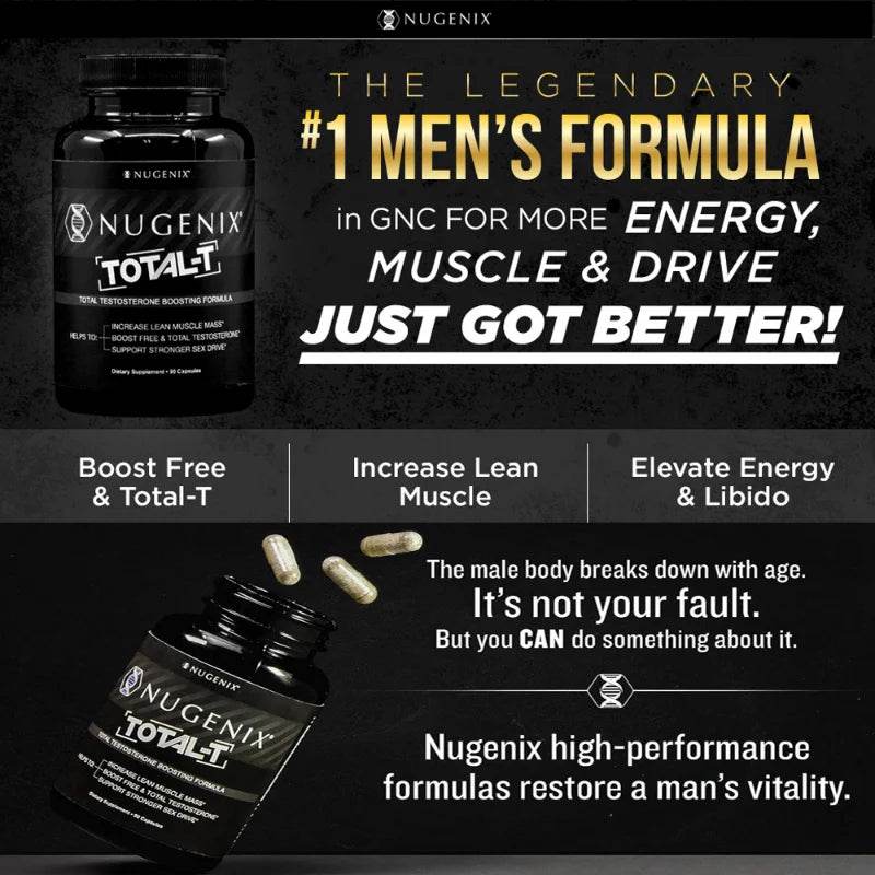 B Vitamins, Trace Mineral Supplement, Male Strength Enhancer, Supports Increased Muscle, Strength, Energy, 90 Capsules