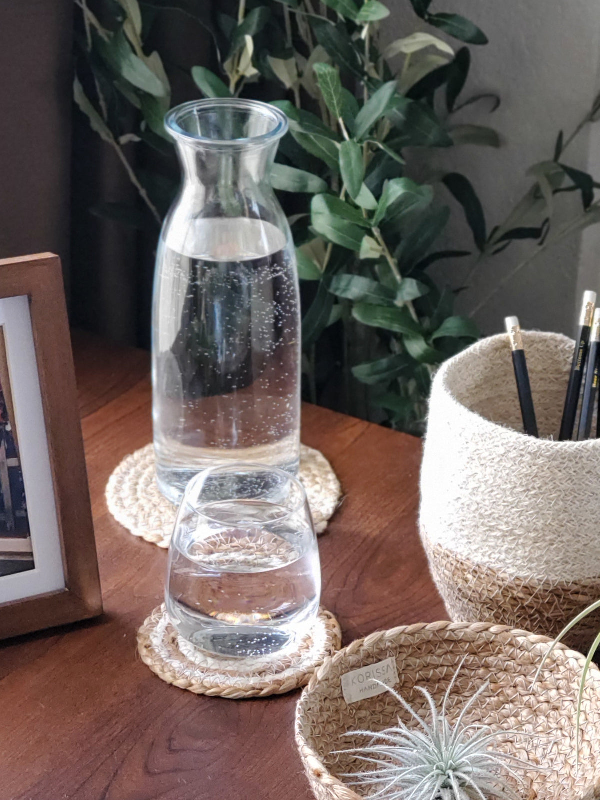 KORISSA Kata Spiral Drink Coaster - Natural (Set of 4)