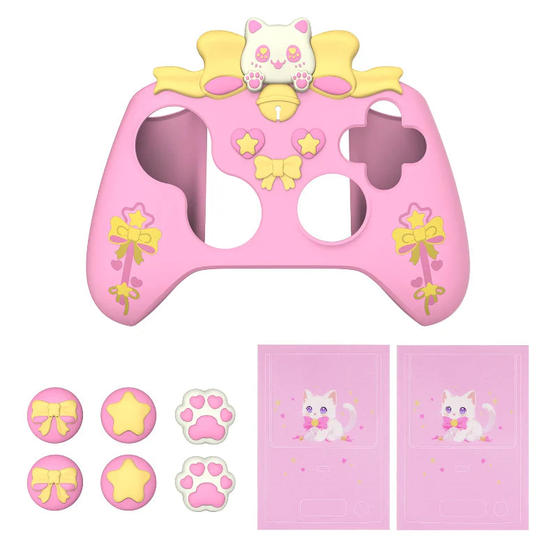 PlayVital Kawaii Cat Xbox Controller Cover