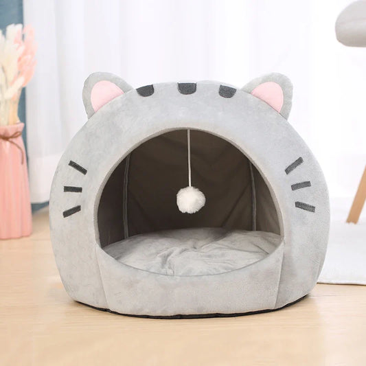 Cute Cat Shaped Cat Bed
