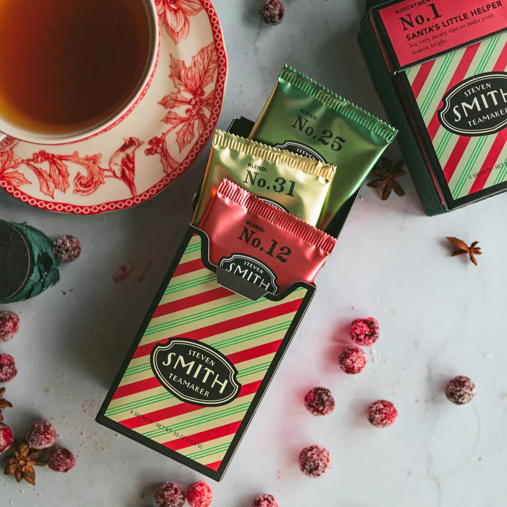 SMITH TEAMAKER - SANTA'S LITTLE HELPER ASSORTMENT TEA BLEND NO. 1 (6 TEA BAGS, 0.55 OZ)