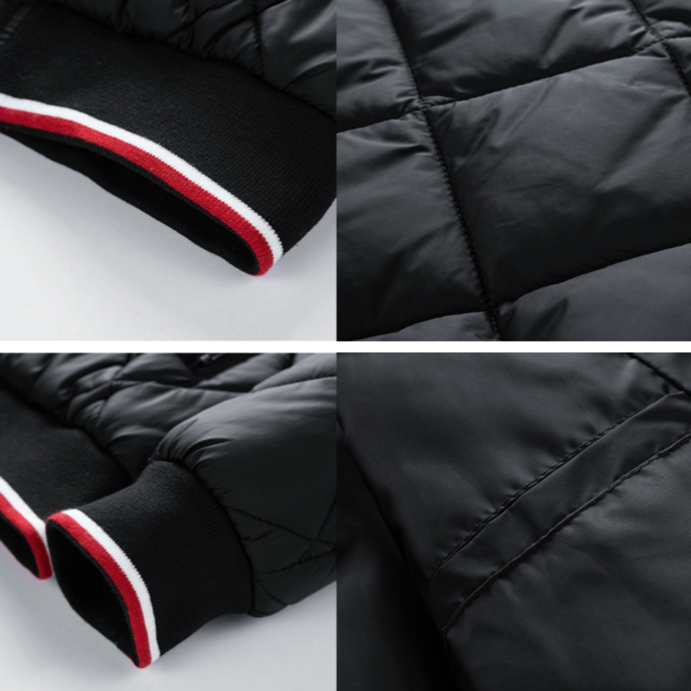 Mens Quilted Bomber Jacket