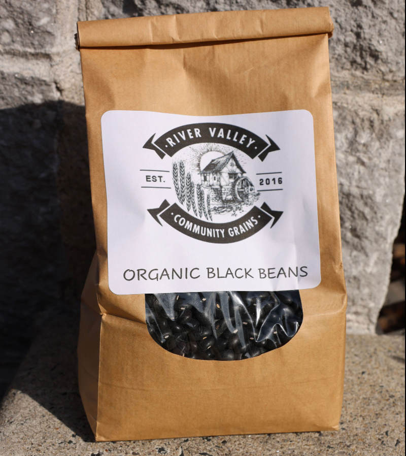 River Valley Community Grains Organic Black Beans Bag - 6 bags x 2 LB case