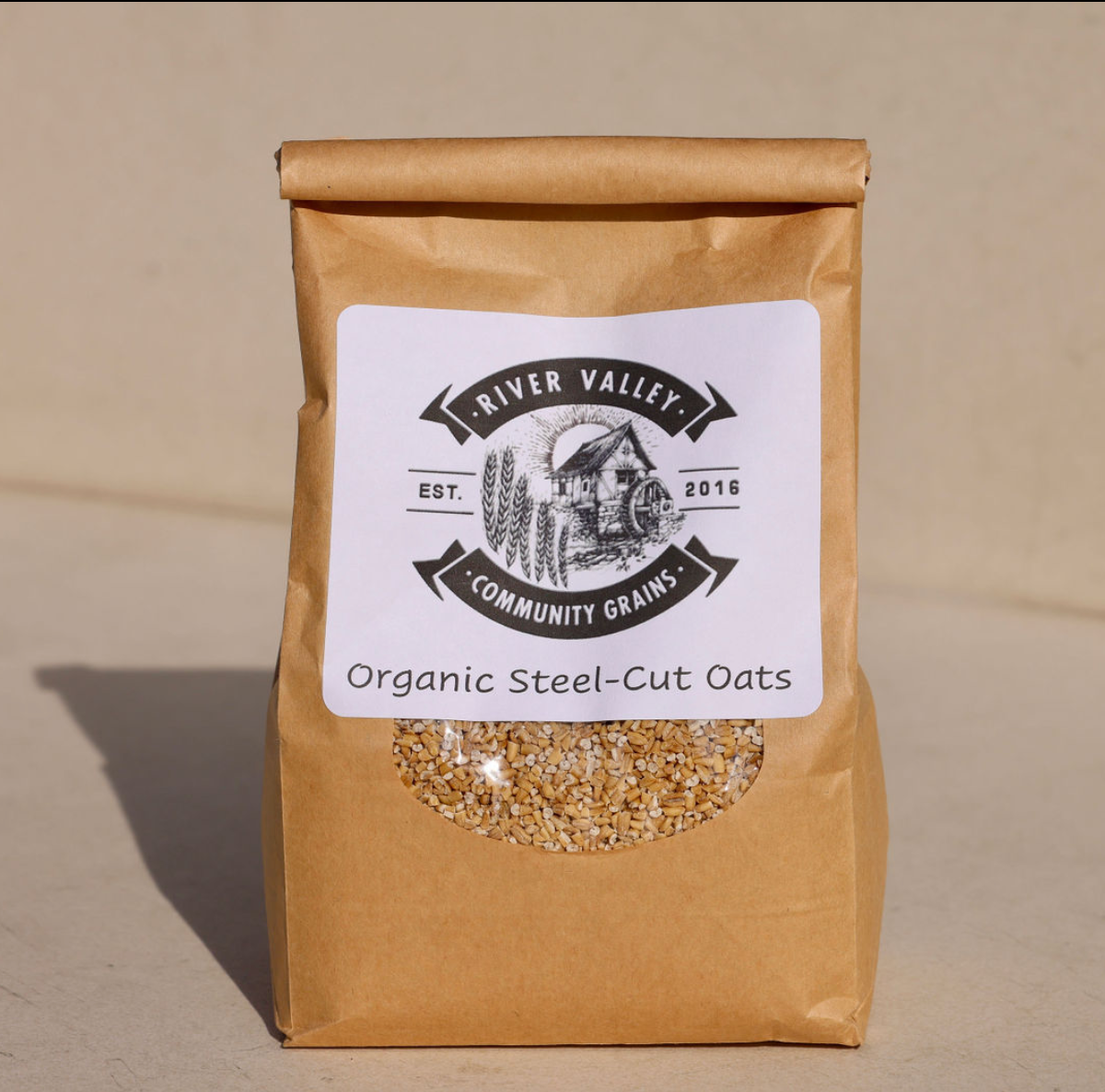 River Valley Community Grains Organic Steel Cut Oats Bag - 6 bags x 2 LB case