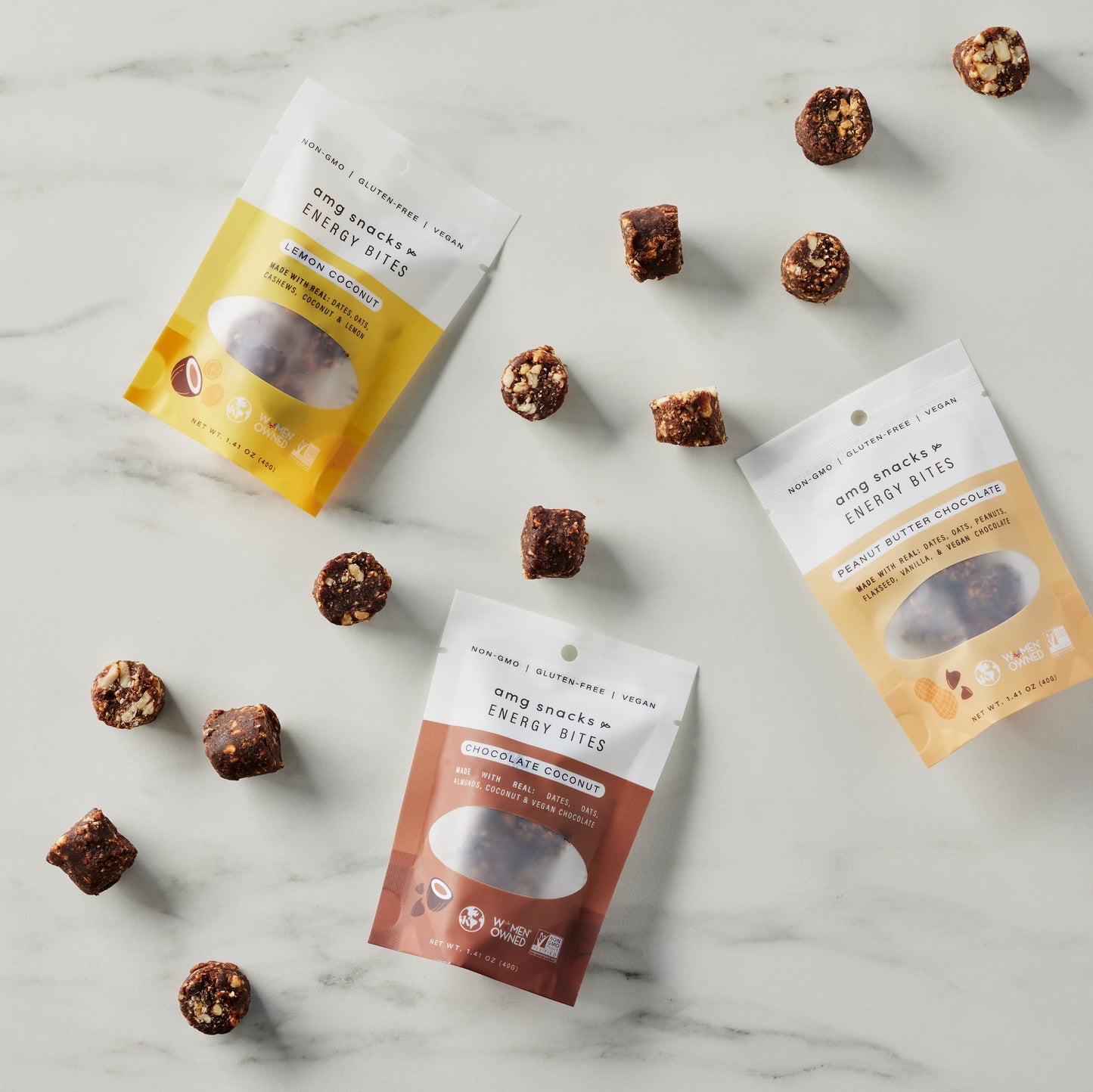 AMG Snacks On-The-Go Packs - 12 Packs x 1.4 oz case