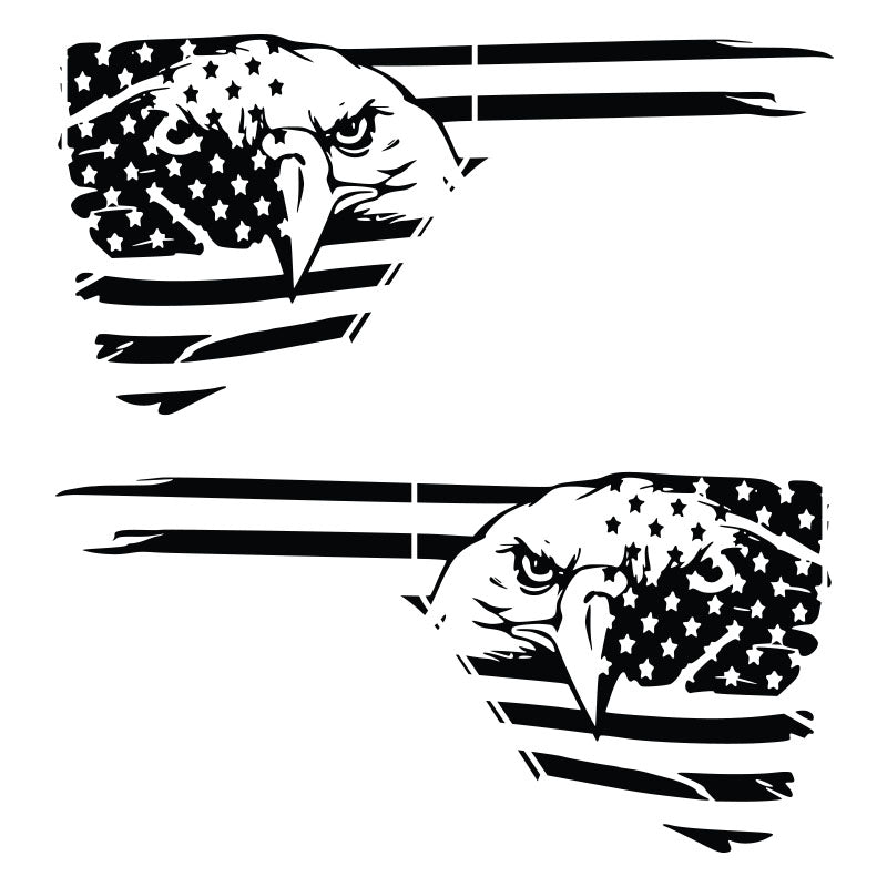 Eagle Flag Jeep Graphic