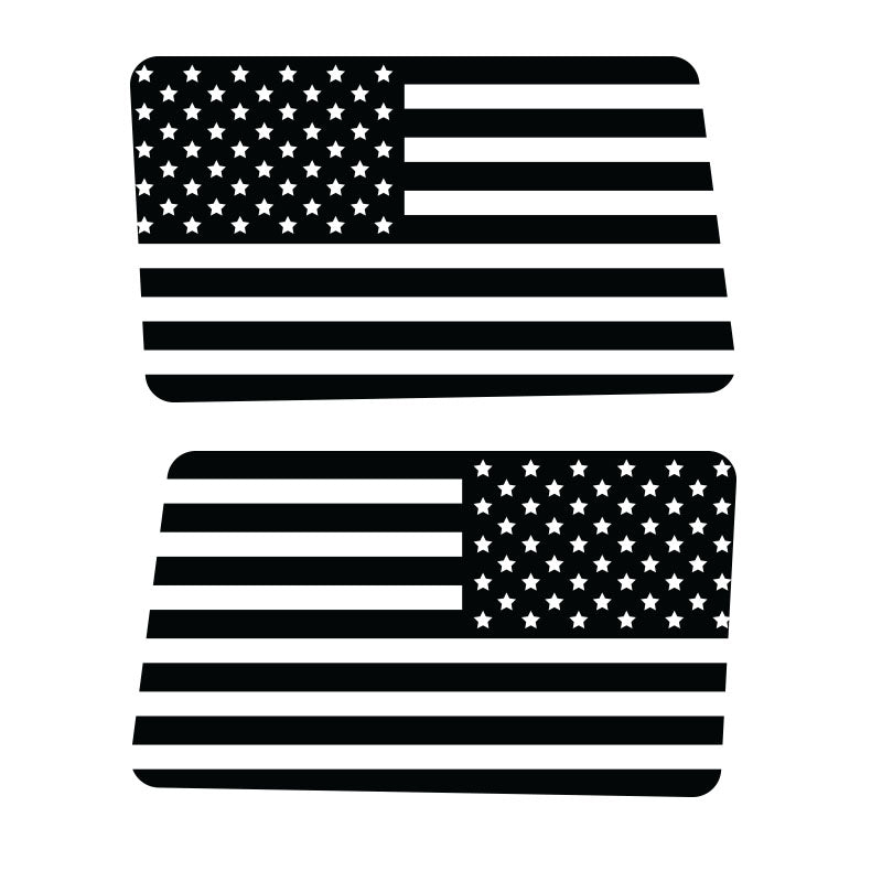 Flag Rear Window Jeep Graphic
