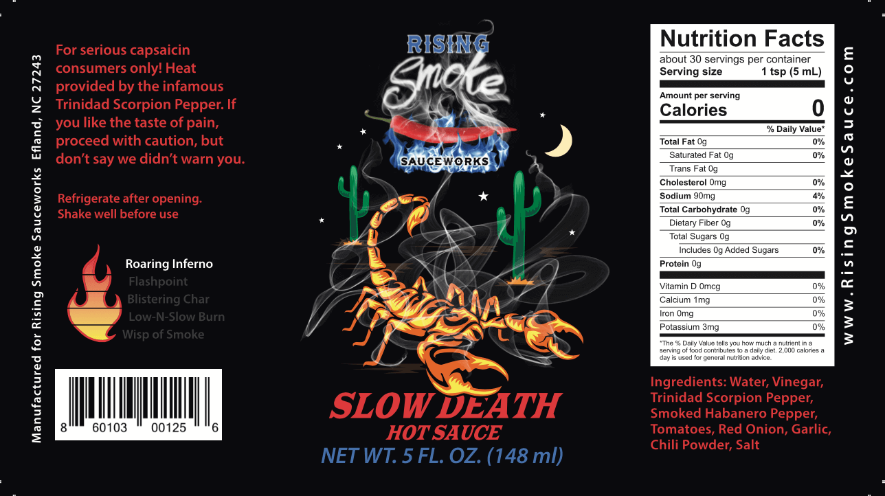 Slow Death - Trinidad Scorpion Hot Sauce (XXX Hot)