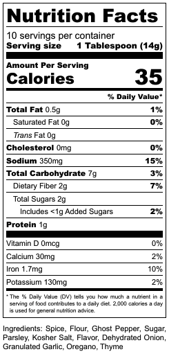 Spitfire Chili Seasoning