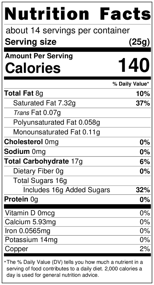 Carob Chips, Sugar Sweetened