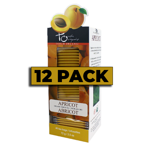 Touch Organic - ORGANIC APRICOT WHITE TEA 40 bags - 12 PACK CASE