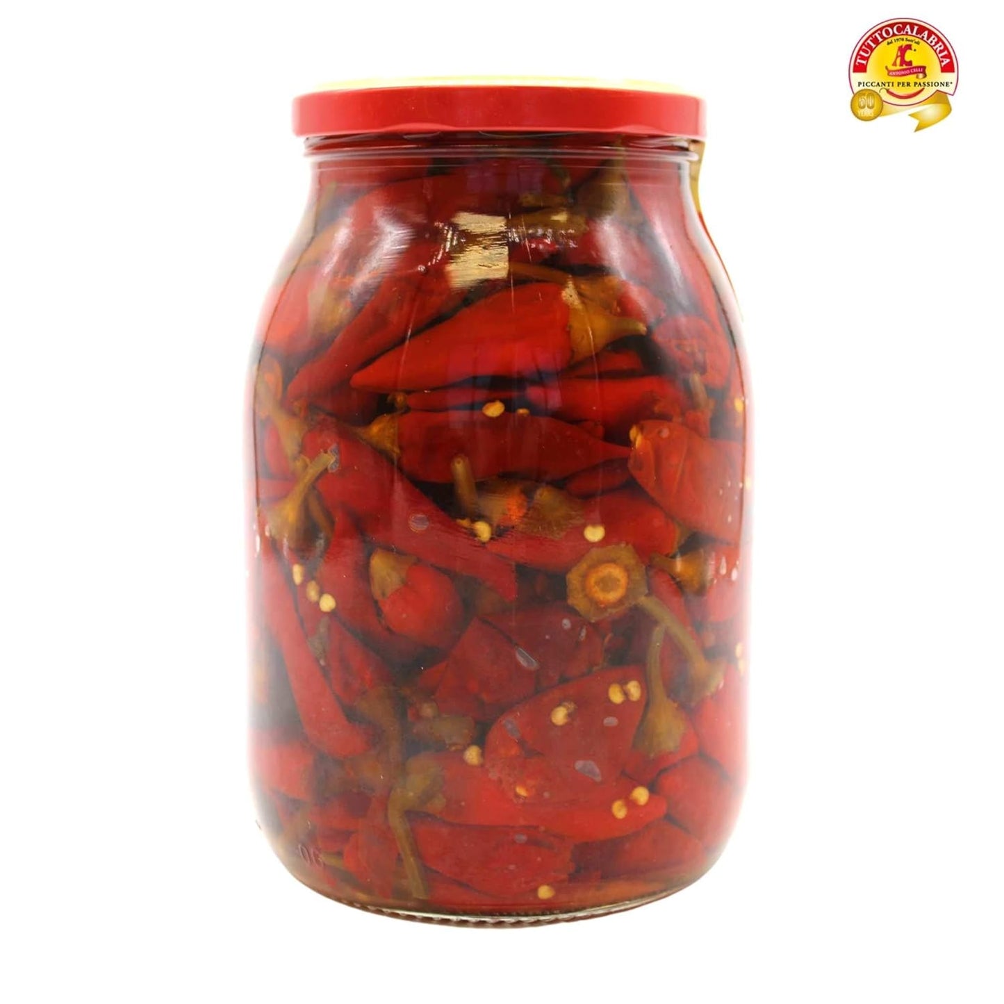 TuttoCalabria Whole Hot Chili Peppers, 33.5 oz