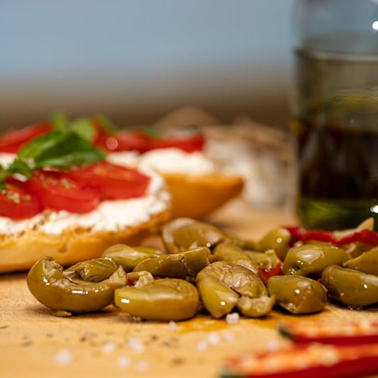 TuttoCalabria Crushed Green Olives with Chili, 16.2 oz