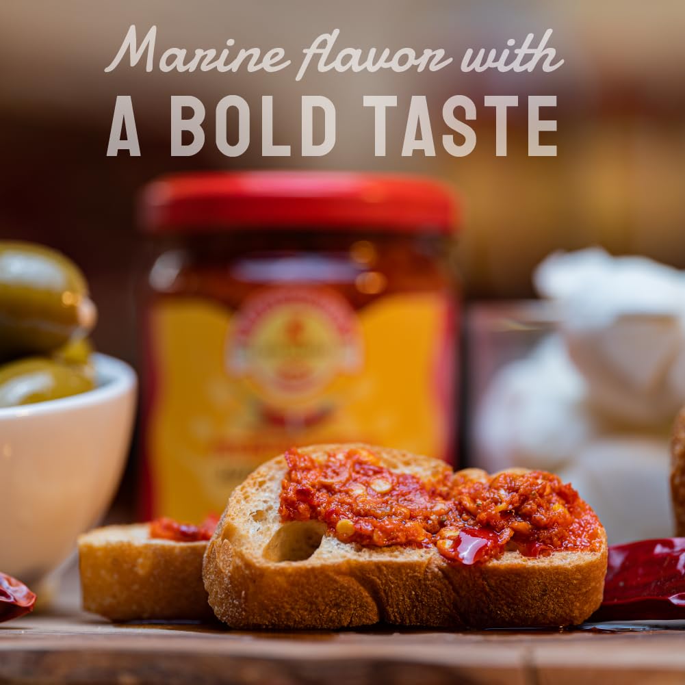 TuttoCalabria, Rosa Marina Sauce - little fish with Calabria chili pepper, 6.5oz (185g)
