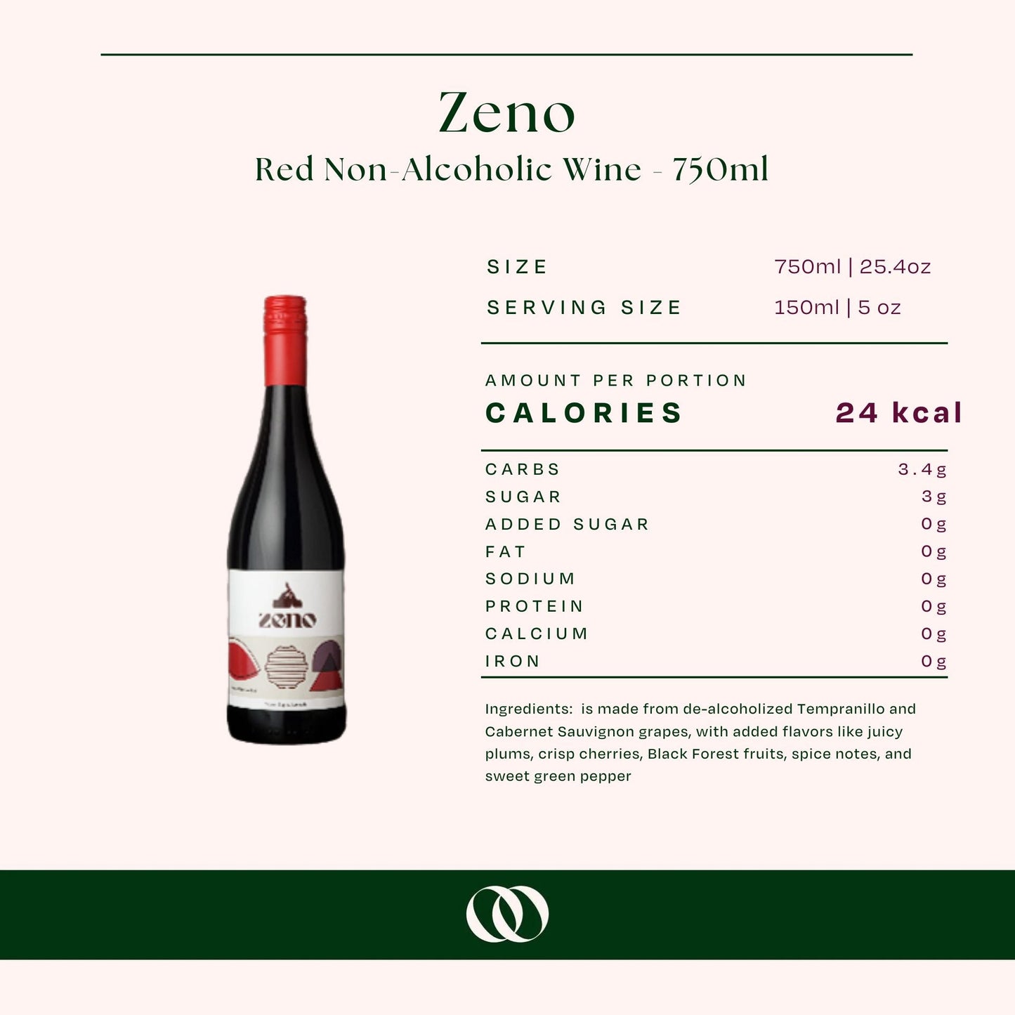 Zeno - Red Non-Alcoholic Wine - 750ml